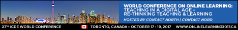 ICDE World Conference 27 Toronto Canada Banner